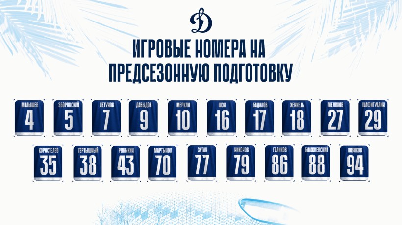 Игровые номера на предсезонную подготовку