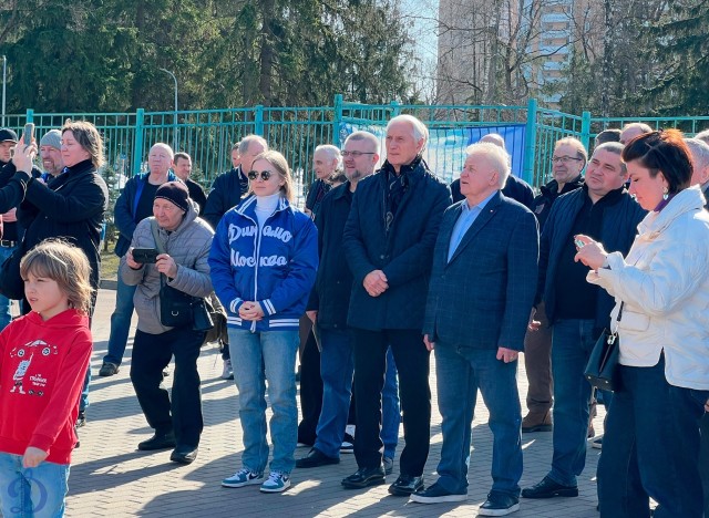 Открытие памятного монумента В.С.Мышкину и матч ветеранов