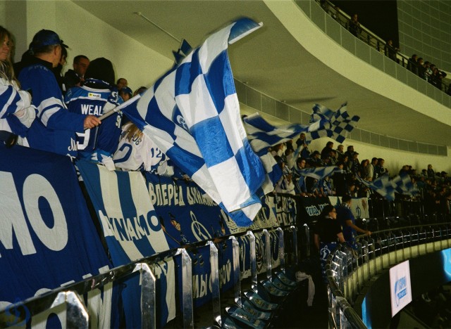 1/8 плей-офф Кубка Гагарина. «Динамо-Минск» — «Динамо» Москва в пленочных кадрах